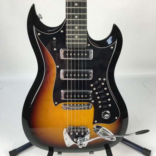 Vist Large View of Product Image Which is Used Hagstrom RETROSCAPE H-III Electric Guitar Sunburst 6-String