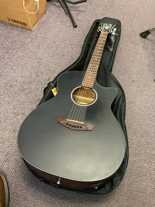 Vist Large View of Product Image Which is Used D'Angelico PREMIER GRAMERCY CS Laminate Top Acoustic Guitar Black