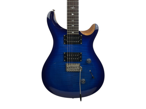 Vist Large View of Product Image Which is Used Paul Reed Smith - PRS SE CUSTOM 24 Offset Double Cutaway Electric Guitar Blue 6-String