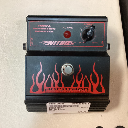 Vist Large View of Product Image Which is Used Rocktron NITRO BOOST Boost Pedal