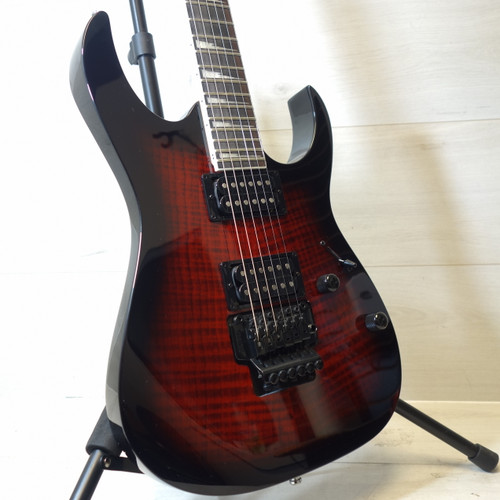 Vist Large View of Product Image Which is Used Ibanez GRG320FA-TRB Electric Guitar Red 6-String