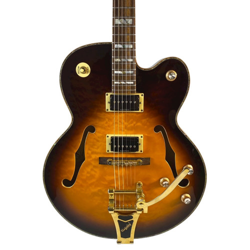 Vist Large View of Product Image Which is Used HIGHLAND HEP CAT DELUXE HEJ630 Semi-Hollow Electric Guitar