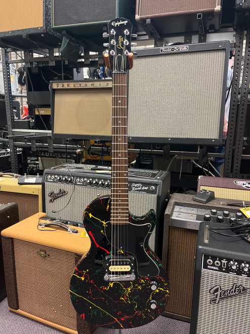 Vist Large View of Product Image Which is Used Epiphone LES PAUL JUNIOR LP Type Electric Guitar Custom Graphics 6-String