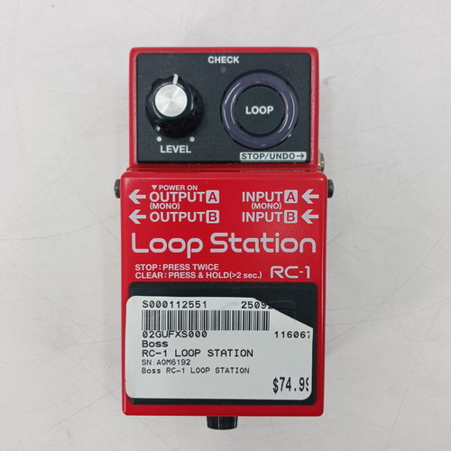 Vist Large View of Product Image Which is Used Boss RC-1 LOOP STATION Looper Pedal