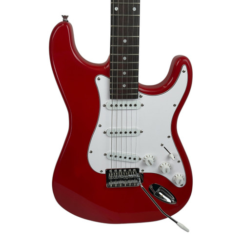 Vist Large View of Product Image Which is Used RockJam  S-TYPE S Type Electric Guitar Red 6-String