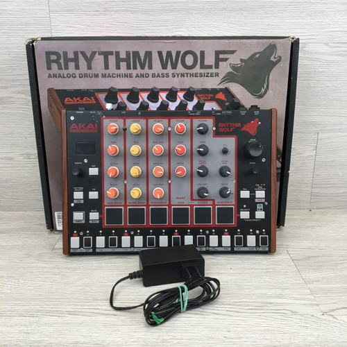 Vist Large View of Product Image Which is Used Akai RHYTHM WOLF DRUM MACHINE/SYNTH W/AC Compact Drum Machine