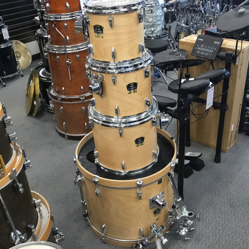 Vist Large View of Product Image Which is Used Yamaha Stage Custom Standard Natural 4 Piece Drum Shell Kit