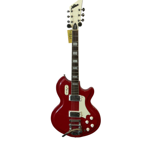 Vist Large View of Product Image Which is Used Eastwood AIRLINE 59 CORONADO DLX W/HARD CASE Electric Guitar Red 6-String