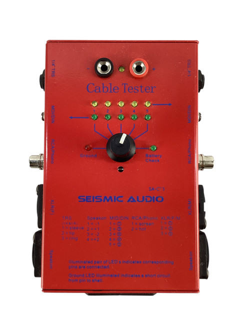 Vist Large View of Product Image Which is Used Seismic Audio CABLE TESTER