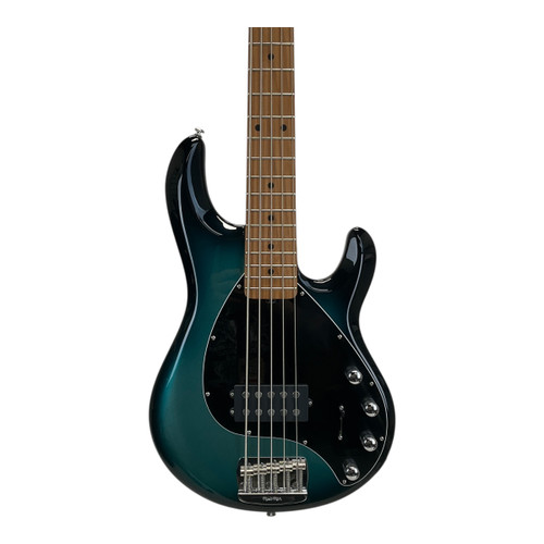 Vist Large View of Product Image Which is Used Musicman Stingray Special 5h Frost Green Bass Guitar Blue 5-String