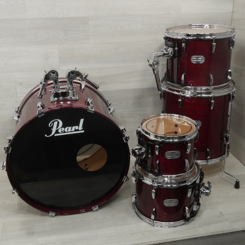 Vist Large View of Product Image Which is Used Pearl 5pc Session Studio Drum Shell Kit Red