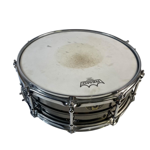 Vist Large View of Product Image Which is Used Ludwig BLACK MAGIC 14" X 5.5" Metal Snare Drum