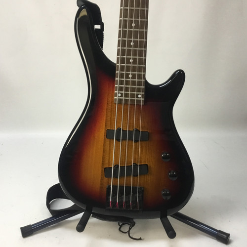 Vist Large View of Product Image Which is Used STELLAR 5 STRING Electric Guitar Black 6-String