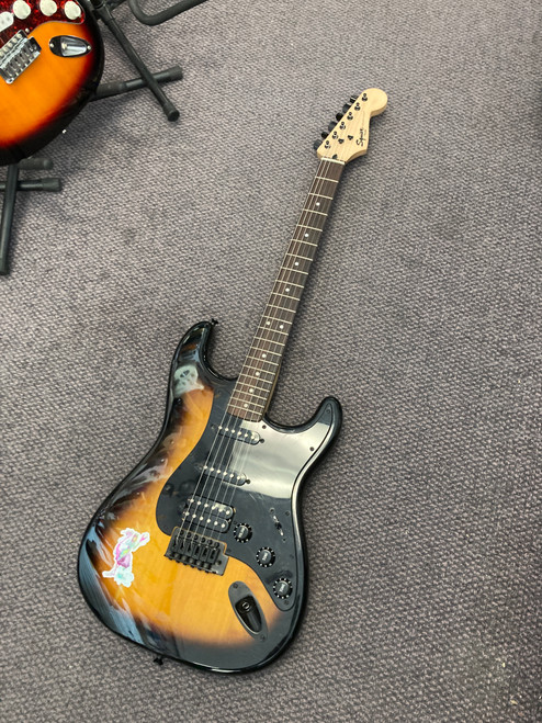 Vist Large View of Product Image Which is Used Squier BULLET STRAT S Type Electric Guitar Sunburst 6-String