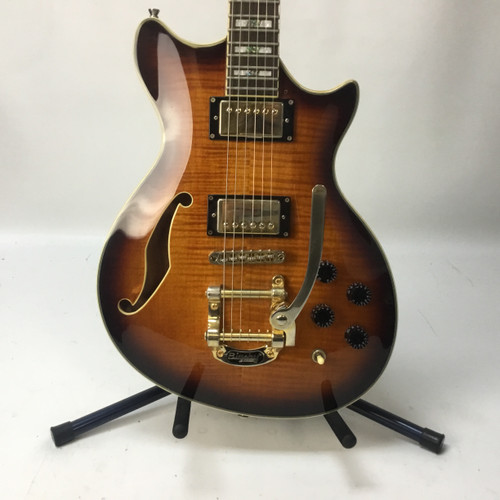Vist Large View of Product Image Which is Used LTD XTONE PC-2V Semi-Hollow Electric Guitar Tobacco Sunburst 6-String