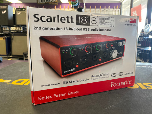 Vist Large View of Product Image Which is Used Focusrite SCARLETT 18I8 2ND GEN Computer Interface 8+ A/D Recording Inputs