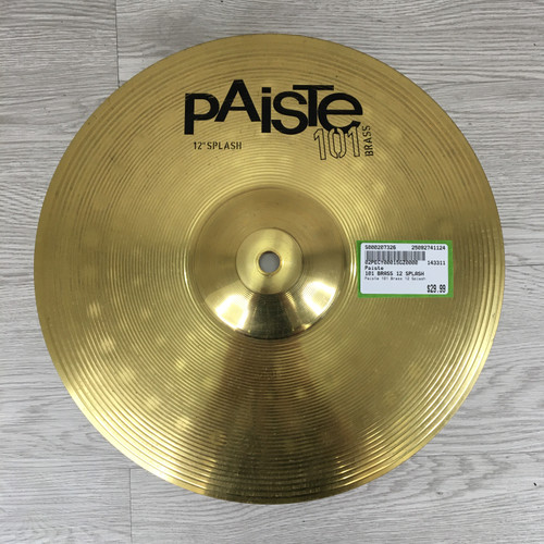 Vist Large View of Product Image Which is Used Paiste 101 Brass Splash Cymbal 12"