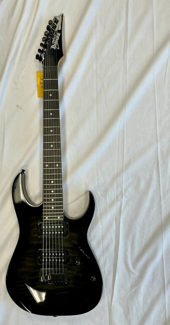 Vist Large View of Product Image Which is Used Ibanez GIO 7 STRING Offset Double Cutaway Electric Guitar Silver/Gray 7-String