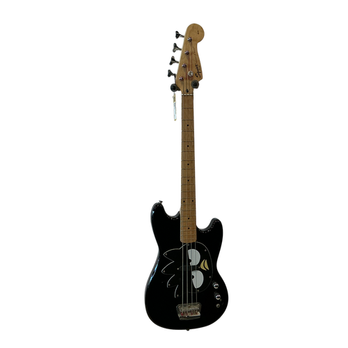 Vist Large View of Product Image Which is Used Squier BRONCO BASS BADTZ MARU Bass Guitar Black 4-String
