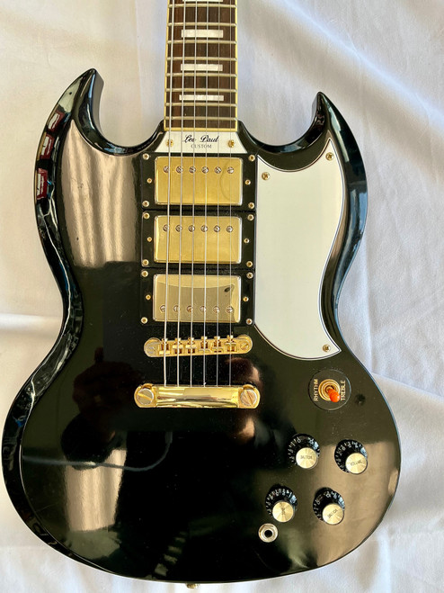 Vist Large View of Product Image Which is Used Epiphone LES PAUL CUSTOM SHOP SG Type Electric Guitar Black