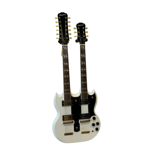 Vist Large View of Product Image Which is Used Epiphone G-1275 12/6 DOUBLENECK CUSTOM SG Type Electric Guitar White Other
