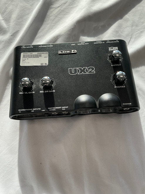 Vist Large View of Product Image Which is Used Line 6 UX2 Computer Interface 4 A/D Recording Inputs