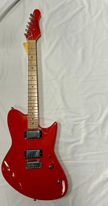 Vist Large View of Product Image Which is Used SOULMAN ELECTRIC GUITAR Offset Double Cutaway Electric Guitar Orange 6-String