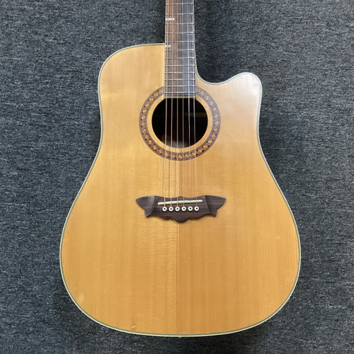 Used Washburn WD32SCE Solid Top Acoustic Guitar Natural 40111-S000190158 Vist Large View of Product Image Which is Used Washburn WD32SCE Solid Top Acoustic Guitar Natural