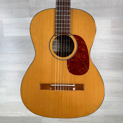 Vist Large View of Product Image Which is Used Gretsch Vintage 6001 Classical Nylon String Acoustic Guitar - Natural