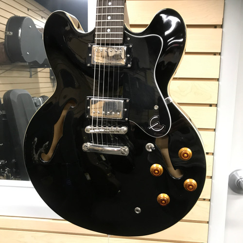 Vist Large View of Product Image Which is Used Epiphone DOT EB Semi-Hollow Electric Guitar Black 6-String