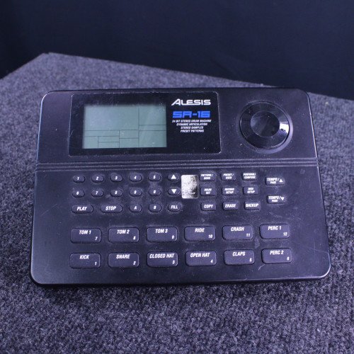 Vist Large View of Product Image Which is Used Alesis SR-16 DRUM MACHINE NO PWR Pad Drum Machine