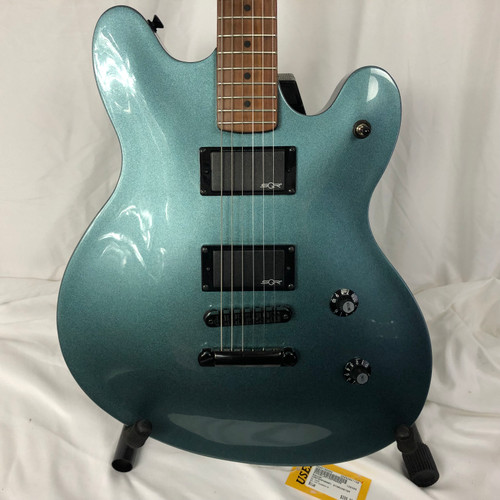 Vist Large View of Product Image Which is Used Squier CONTEMPORARY STARCASTER Semi-Hollow Electric Guitar Blue 6-String