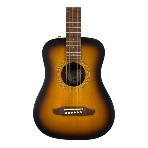 Vist Large View of Product Image Which is Used Fender Redondo Mini Solid Top Acoustic Guitar Sunburst
