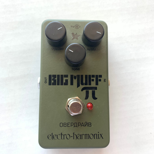 Vist Large View of Product Image Which is Used Electro Harmonix (E/H) Green Russian Big Muff PI Fuzz Pedal