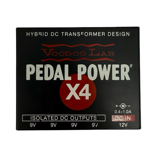 Vist Large View of Product Image Which is Used Voodoo Lab PEDAL POWER X4 ISOLATED POWER SUPPLY Guitar Accessory