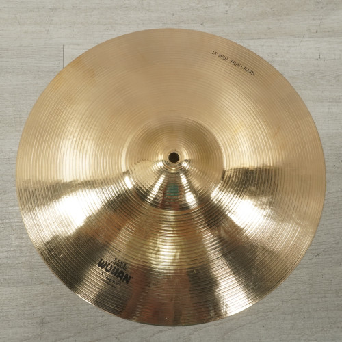 Vist Large View of Product Image Which is Used Wuhan 15" Medium Thin Crash Cymbal