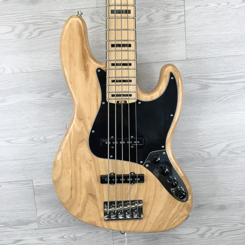 Vist Large View of Product Image Which is Used Fender American Elite Jazz V 5-String Bass Natural w/Gig Bag