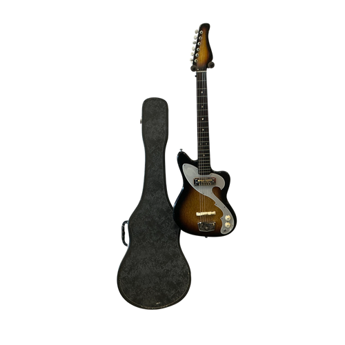 Used LAFEYETTE RADIO 99N9022 WX Vintage Offset Dbl Cutaway Guitar Sunburst 6-String 40009-S000309711 Vist Large View of Product Image Which is Used LAFEYETTE RADIO 99N9022 WX Vintage Offset Dbl Cutaway Guitar Sunburst 6-String