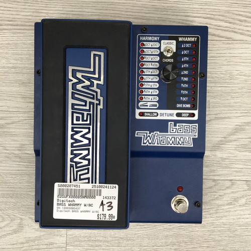 Vist Large View of Product Image Which is Used Digitech BASS WHAMMY W/AC Octave Pedal