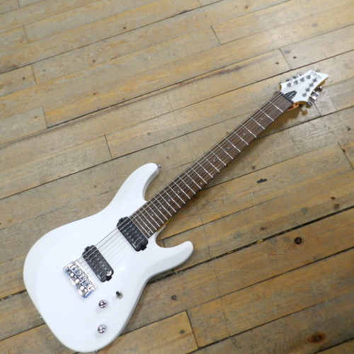 Vist Large View of Product Image Which is Used Schecter C-8 DELUXE 8 STRING Modern Metal Electric Guitar White 8-String
