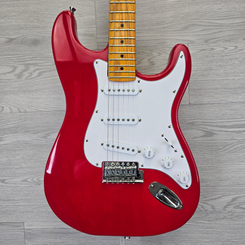 Vist Large View of Product Image Which is Used PARTSCASTER W/TUNER UPGRADE S Type Electric Guitar Red 6-String