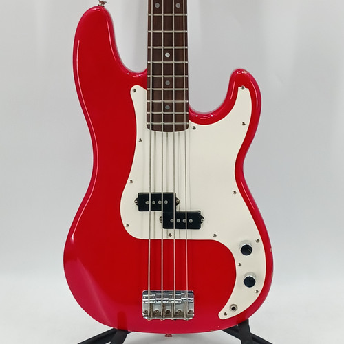 Vist Large View of Product Image Which is Used Squier P-BASS P Type Bass Guitar Red 4-String