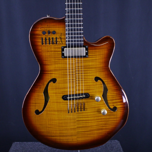 Vist Large View of Product Image Which is Used Godin MULTIAC JAZZ SA GUITAR Semi-Hollow Electric Guitar Sunburst 6-String