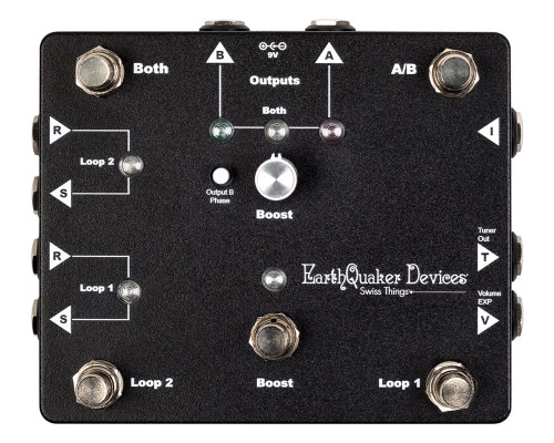 Vist Large View of Product Image Which is Earthquaker Swiss Things Pedalboard Reconciler