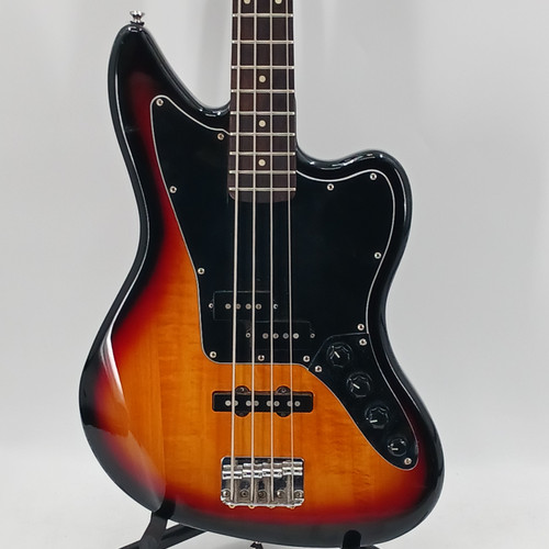 Vist Large View of Product Image Which is Used Squier JAGUAR BASS PJ ACTIVE Bass Guitar Sunburst 4-String