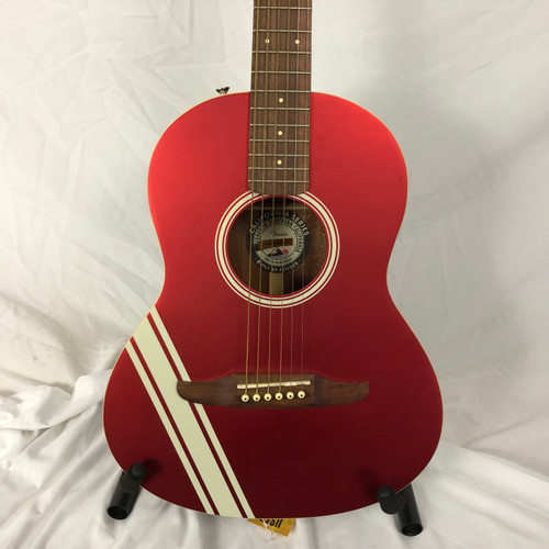 Vist Large View of Product Image Which is Used Fender SONORAN MINI COMPTN STRIPE CAR Solid Top Acoustic Guitar Red