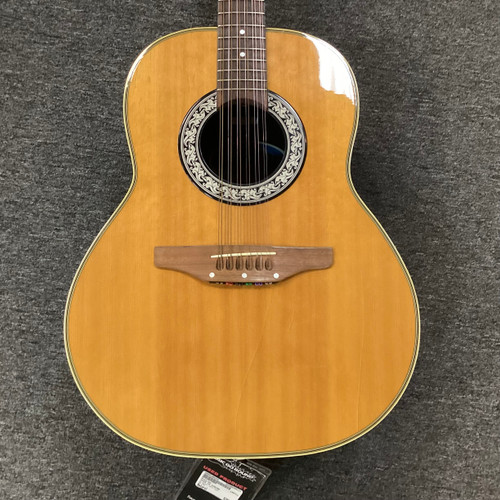 Vist Large View of Product Image Which is Used Ovation 1315 12 STRING Vintage Laminate Top Acoustic Guitar Natural
