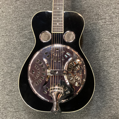 Vist Large View of Product Image Which is Used Recording King RR-36 RESONATOR Laminate Top Acoustic Guitar Black