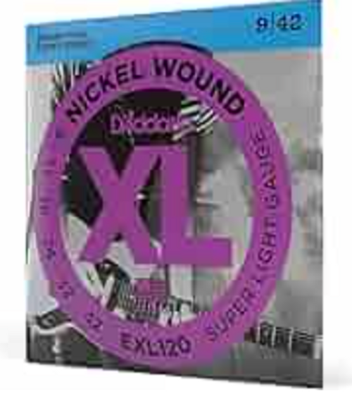 Vist Large View of Product Image Which is New 9/42 D'addario guitar strings EXL 120