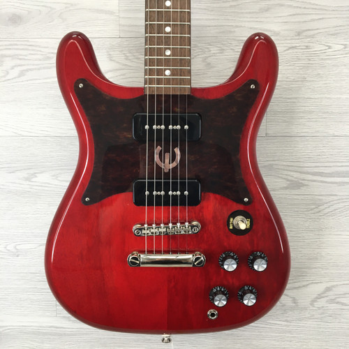 Vist Large View of Product Image Which is Used Epiphone WILSHIRE P-90 CHERRY ELECTRIC Double Cut Electric Guitar Red 6-String